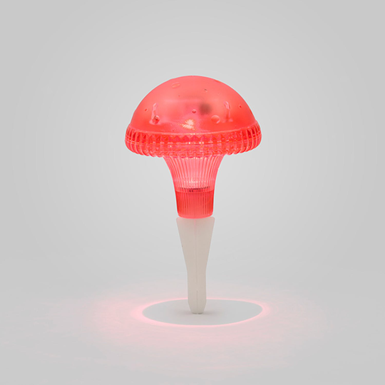 solcell LED Konstsmide Assisi svamp Röd