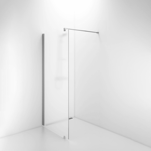 Duschvägg IDO SHOWERAMA 10-20 1000 mm, Frostat glas, Borstad aluminium