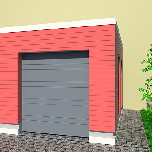 Garageport Advant Complete - Trend 2400 x 2000, Antracitgrå, Aperto motor