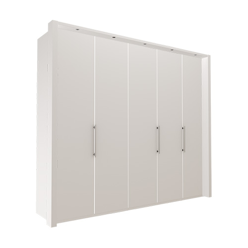 Garderob Atlanta - Vit 250 cm, 216 cm, Med ram