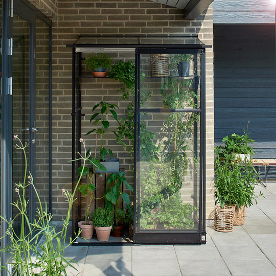 Växthus med sockel Qube Väggväxthus 0,8 m² - 1,2 m² 0,8 m²