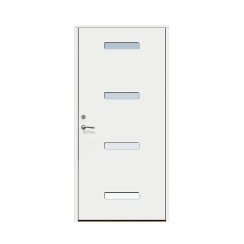 Enkeldörr till villa Mellby 10 x 21, Högerhängd, Vit
