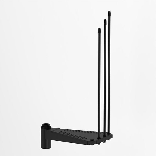 Fontanot SKY 030 - Extra steg trappa 140 cm, Svart