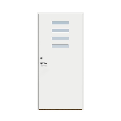 Enkeldörr till villa Röshult 10 x 20, Högerhängd, Vit
