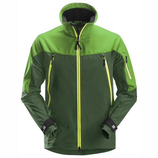JACKA SOFTSHELL FW GRÖN/SVART