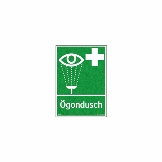 SKYLT ÖGONDUSCH PL 210X297