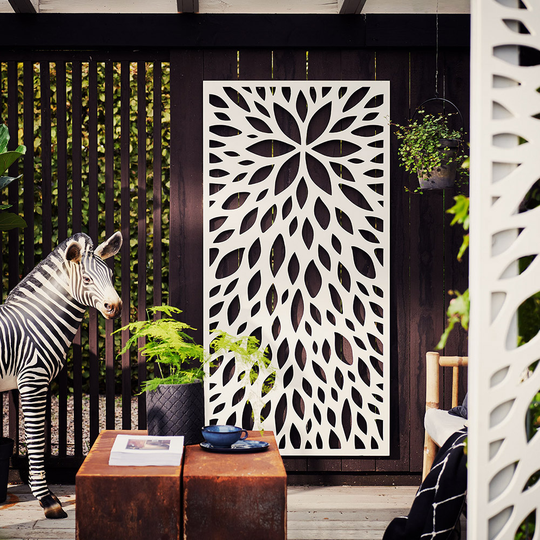 Jabo Designskärm Fleur Vit