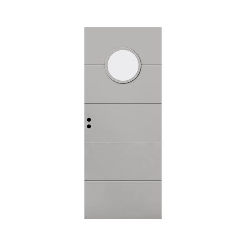 Innerdörr Ingarö Grunda Design 10 x 21, Grå, Frostat glas