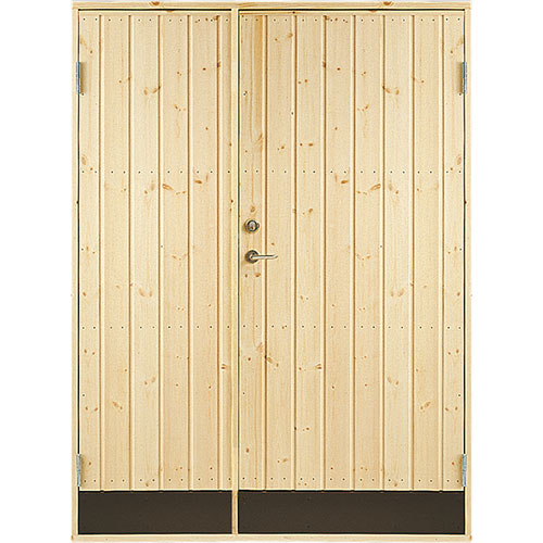 Dubbeldörr 18° panel Jabo Förrådsdörr