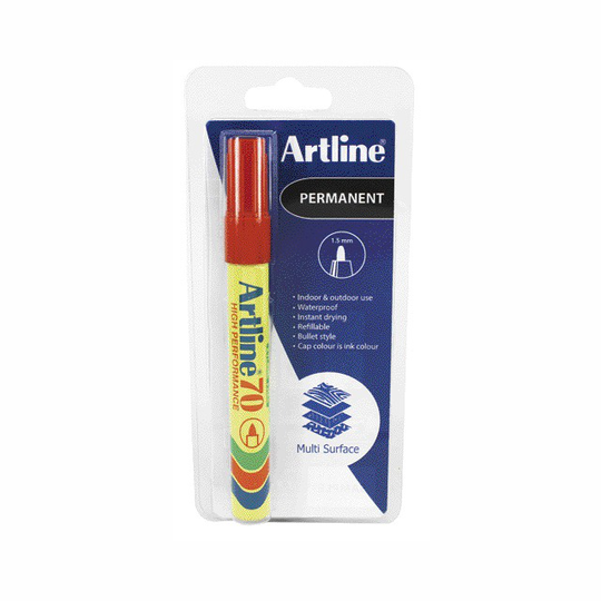 MÄRKPENNA ARTLINE 70 RÖD SB1