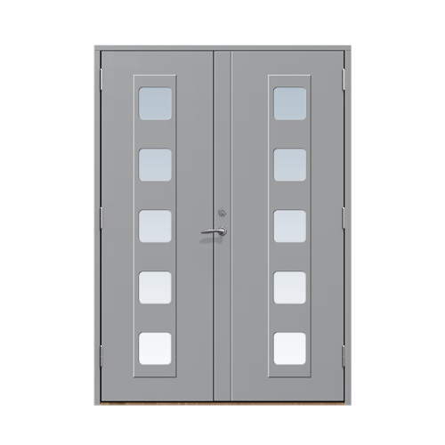 Entrédörr till villa Haga 14 x 21, Vänster gångdörr, Stengrå