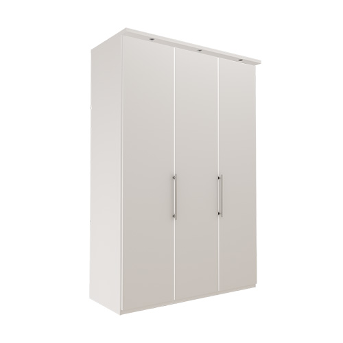 Garderob Atlanta - Vit 150 cm, 216 cm, Med kornisch