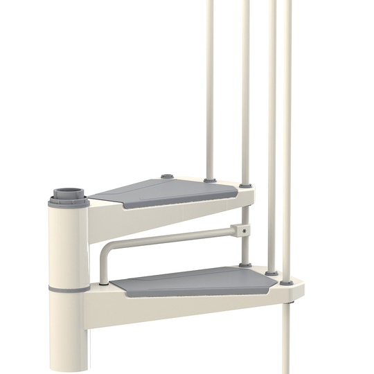 Fontanot trappa Spin S-T Vit Barnsäkerhetspinnar 336-376 cm