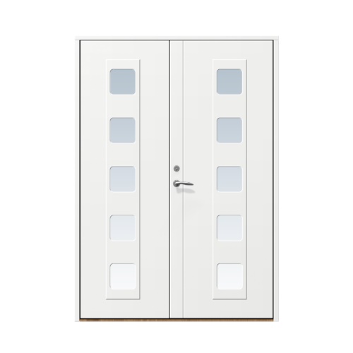 Entrédörr till villa Haga 15 x 21, Höger gångdörr, Vit