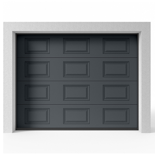 Garageport Takskjutport Modern Spegel Antracit, 2500x2125