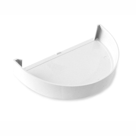 RÄNNGAVEL 100MM I VIT PLAST