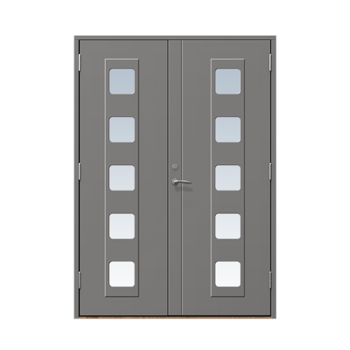 Entrédörr till villa Haga 14 x 21, Höger gångdörr, Askgrå