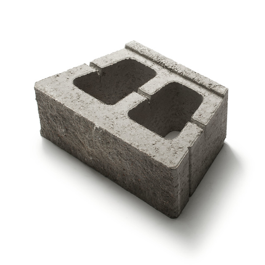 MURBLOCK BRILLIANT VERTIKAL NATURGRÅ