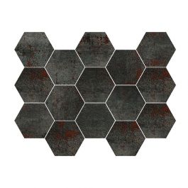 MOSAIK METAL TITANIUM 30X30 NORDIC KAKEL