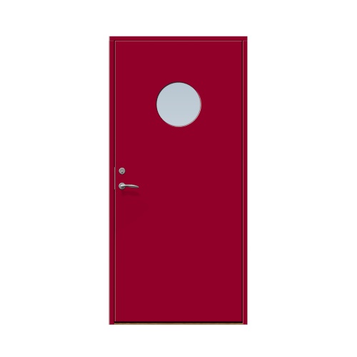 Enkeldörr till villa Solbacka 10 x 20, Högerhängd, Hallonröd