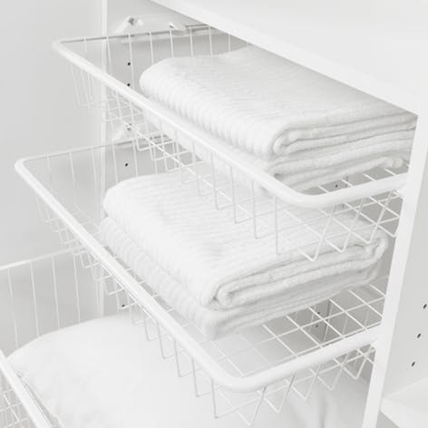 Pelly System Stor grundsats trådback 40, Vit
