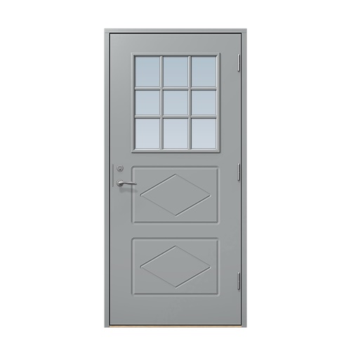 Entrédörr till villa Benarp 9 x 20, Högerhängd, Stengrå