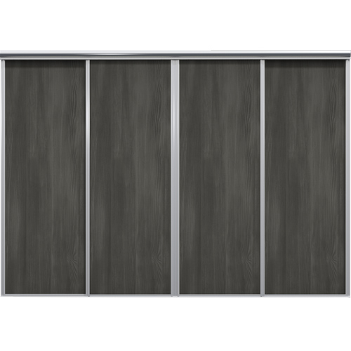Mix Skjutdörr Black wood 3850 mm 4 dörrar