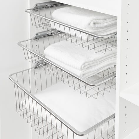 Pelly System Stor grundsats trådback 60, Silver