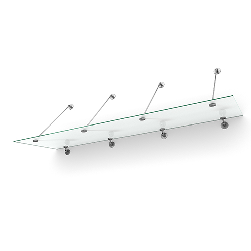 Entrétak Easy Collection - Tube Frostat glas, Frostat glas, 2500 mm