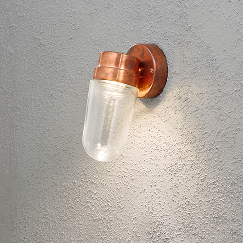Vägglykta Konstsmide Vega LED Koppar