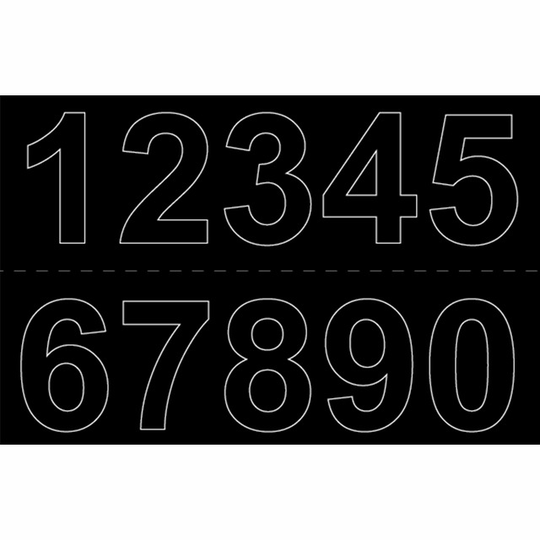 SIFFRA VINYL 0-9X2 SVART 50MM