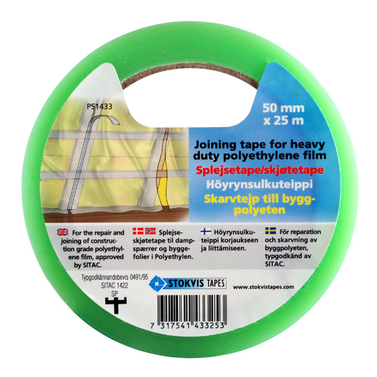 BYGGFOLIETEJP 50MMX25M