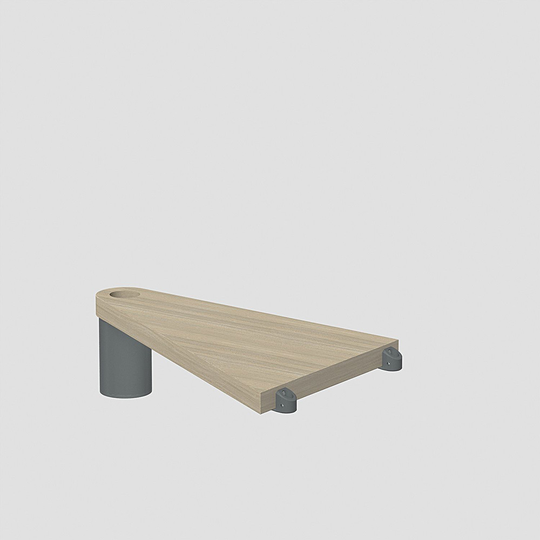 Fontanot Spin Q - Tresidigt trappsteg 138 cm