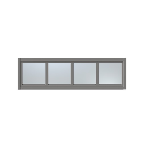 Överljus med spröjs Näs 9x5, Askgrå, Frostat glas