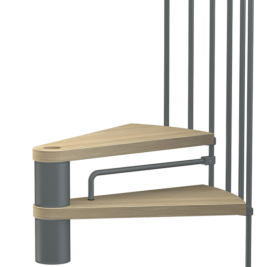 Fontanot trappa Spin T, Q Barnsäkerhetspinnar 333-380 cm, Grå