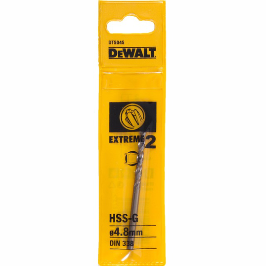 BORR HSS EXT2 4,8MM 1-PACK DT5045