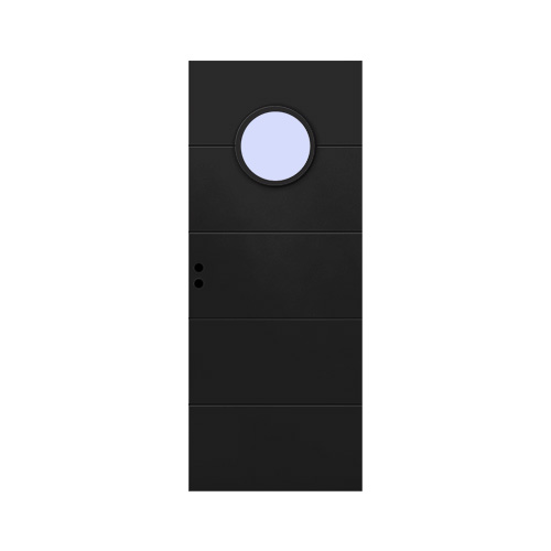Innerdörr Ingarö Grunda Design 8 x 21, Svart, Klarglas