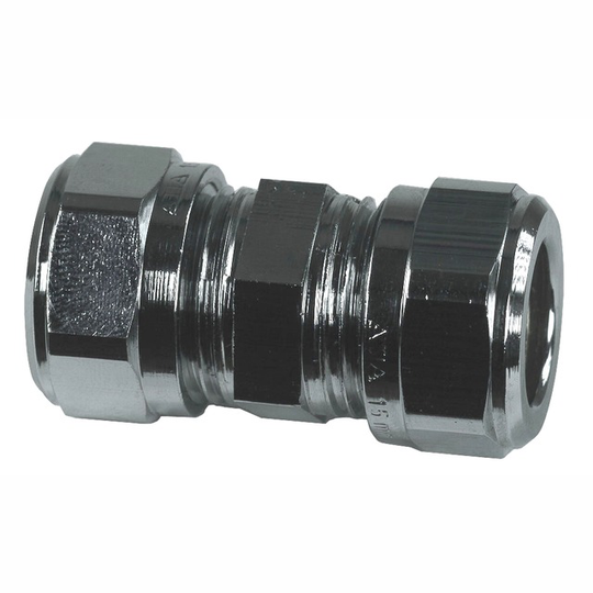 KOPPARRÖRSKOPPLING RAK 12MM KROM