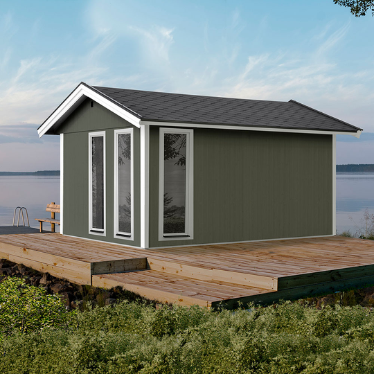 Vibostugan Stuga för bastun - 15 m² Shingel