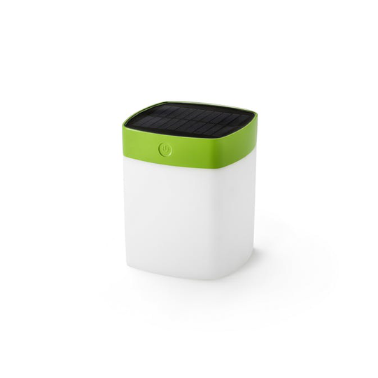 solcell 1W dimbar Konstsmide Assisi kvadrat LED Grön
