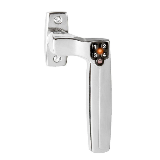 Spanjoletthandtaget Code Handle Handtag med kodlås Vänsterhängd