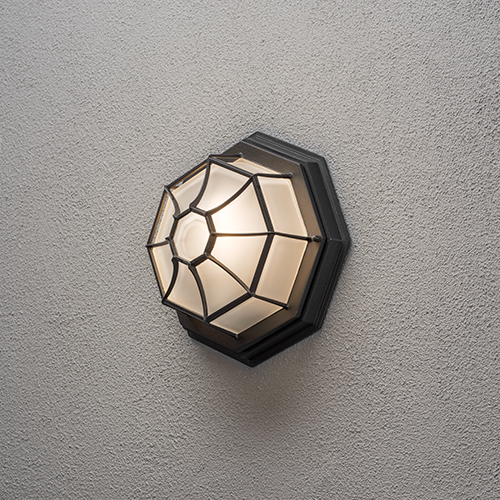 Plafond Konstsmide Vägglykta E27 Svart