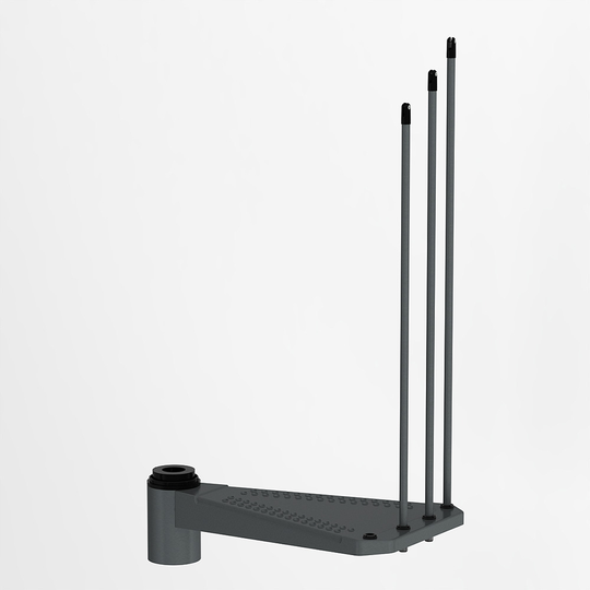 Fontanot SKY 030 - Extra steg trappa 160 cm, Mörkgrå
