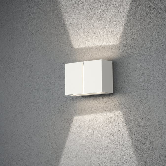 LED 4x3W Konstsmide Pavia vägglykta Vit