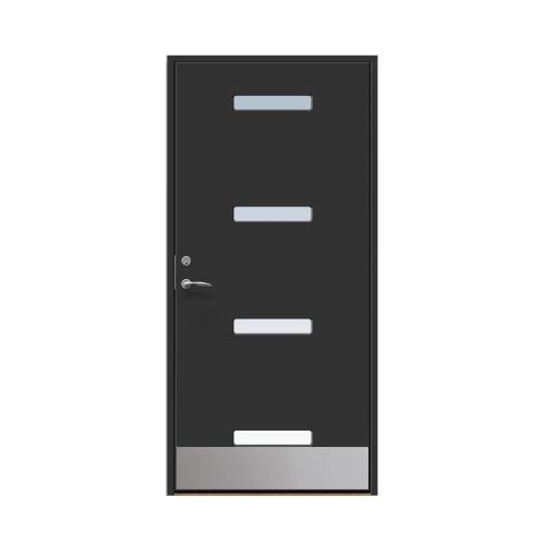 Enkeldörr till villa Mellby 9 x 20, Högerhängd, Svart
