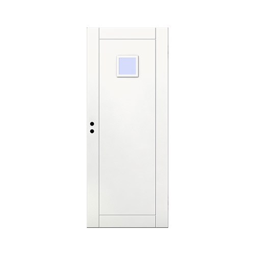 Innerdörr Frösö Grunda Design 8 x 20, Vit, Klarglas