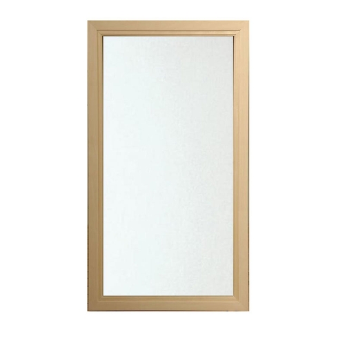 Med karm i Asp Bastufönster Klart glas, 5 x 9
