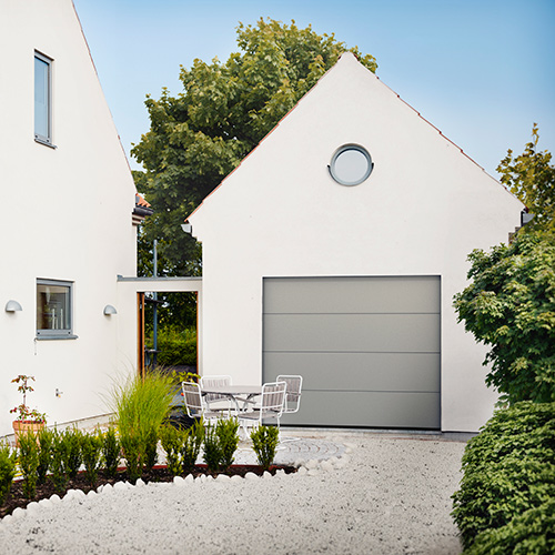 Garageport Advant Complete - Slät 2400 x 2000, Svart, Eurocylinder