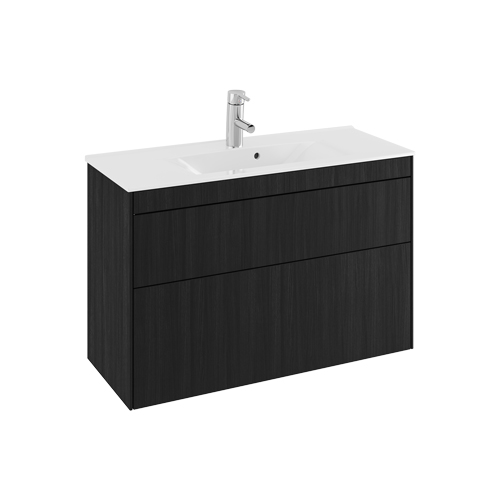 Kommod med tvättställ IFÖ Sense Compact 900 mm, Svart