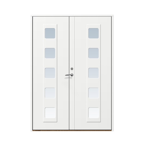 Entrédörr till villa Haga 15 x 21, Vänster gångdörr, Vit